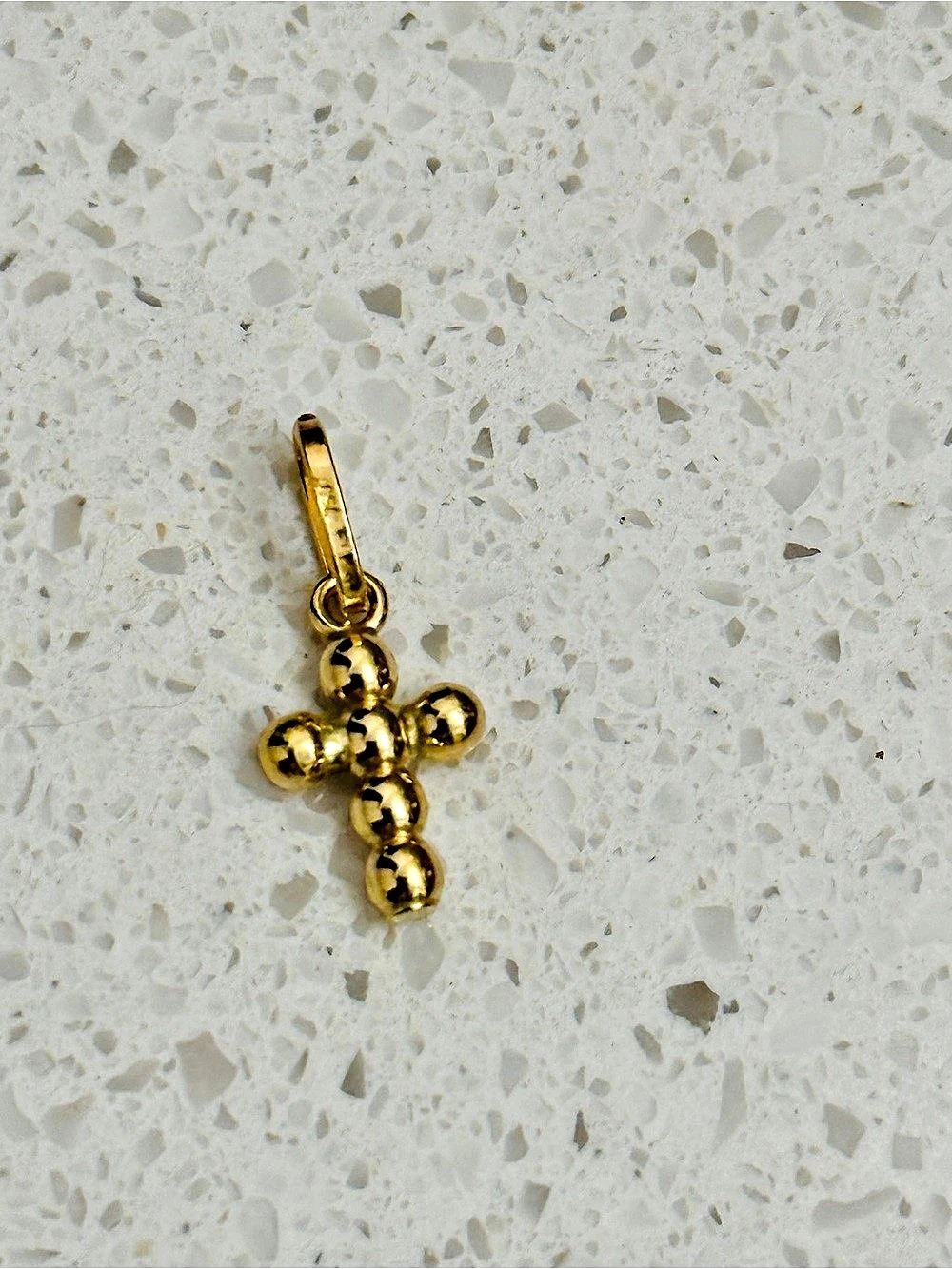 Gold Cross Pendant Charm